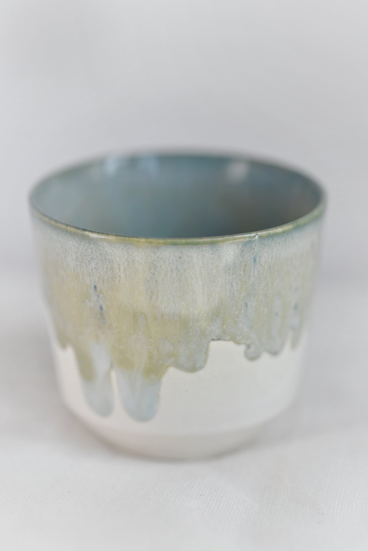 Melted Rainbow Tea Cup | Sage Green MR005