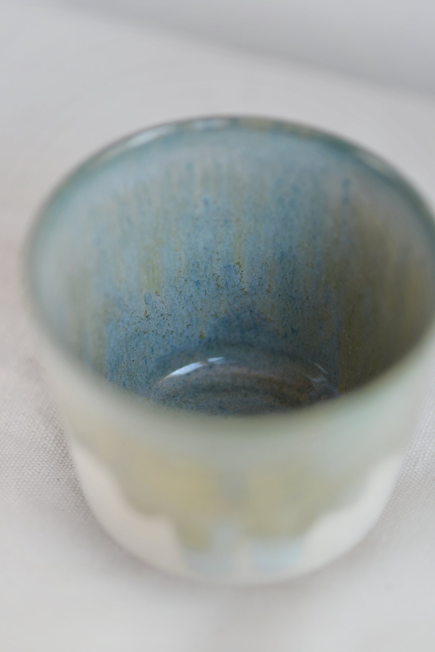 Melted Rainbow Tea Cup | Sage Green MR005