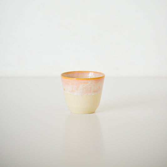 Melted Rainbow Tea Cup | Coral Orange MR003